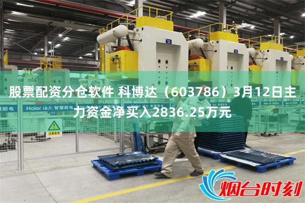 股票配资分仓软件 科博达（603786）3月12日主力资金净买入2836.25万元