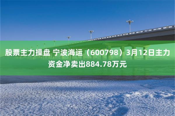 股票主力操盘 宁波海运（600798）3月12日主力资金净卖出884.78万元
