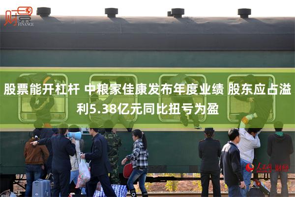 股票能开杠杆 中粮家佳康发布年度业绩 股东应占溢利5.38亿元同比扭亏为盈