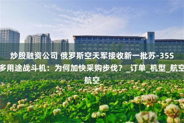 炒股融资公司 俄罗斯空天军接收新一批苏-35S多用途战斗机：为何加快采购步伐？_订单_机型_航空