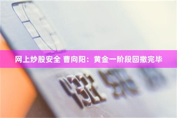 网上炒股安全 曹向阳：黄金一阶段回撤完毕