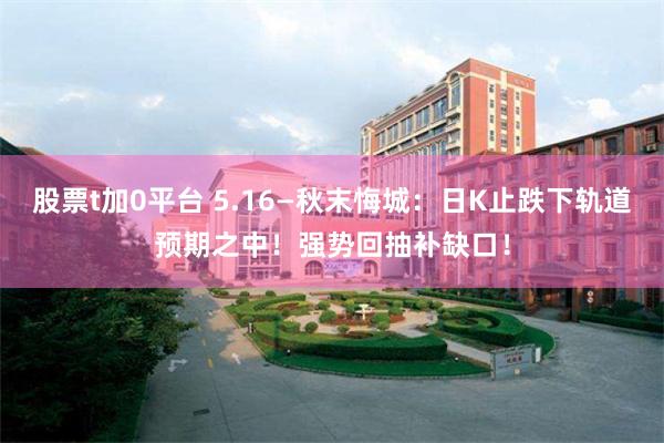 股票t加0平台 5.16—秋末悔城：日K止跌下轨道预期之中！强势回抽补缺口！
