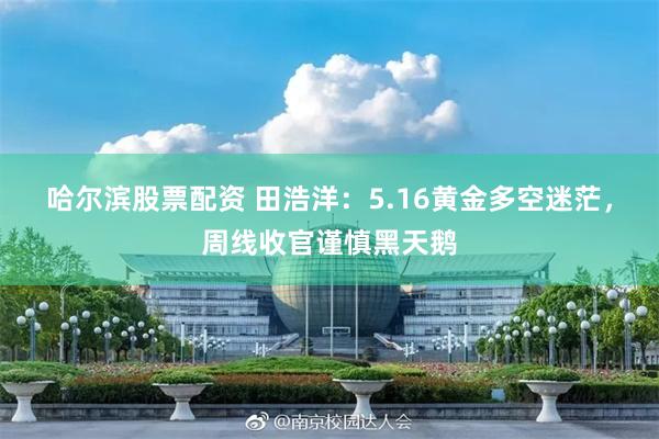 哈尔滨股票配资 田浩洋：5.16黄金多空迷茫，周线收官谨慎黑天鹅