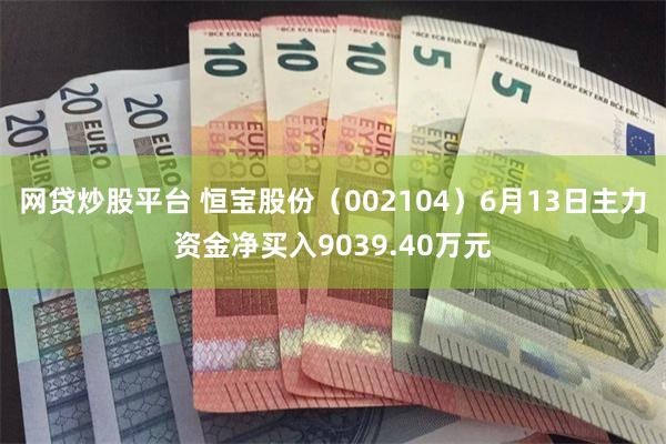 网贷炒股平台 恒宝股份(002104)6月13日主力资金净买入9039.40万元