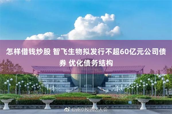 怎样借钱炒股 智飞生物拟发行不超60亿元公司债券 优化债务结构