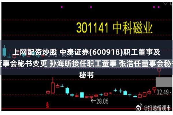 上网配资炒股 中泰证券(600918)职工董事及董事会秘书变更 孙海昕接任职工董事 张浩任董事会秘书