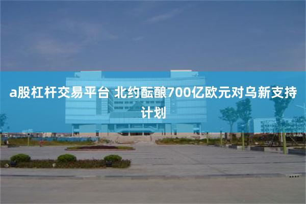 a股杠杆交易平台 北约酝酿700亿欧元对乌新支持计划