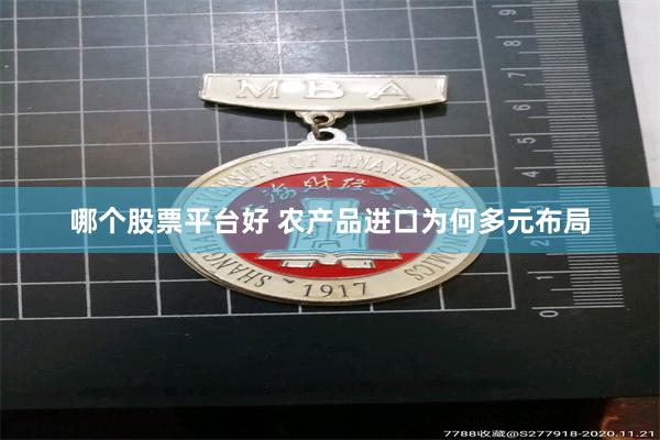 哪个股票平台好 农产品进口为何多元布局