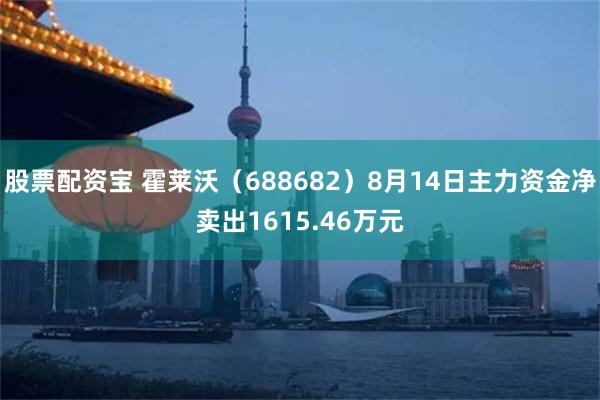 股票配资宝 霍莱沃（688682）8月14日主力资金净卖出1615.46万元