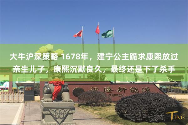 大牛沪深策略 1678年，建宁公主跪求康熙放过亲生儿子，康熙沉默良久，最终还是下了杀手