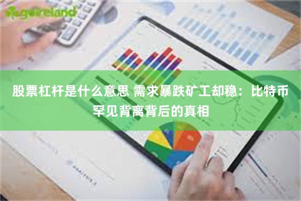 股票杠杆是什么意思 需求暴跌矿工却稳:比特币罕见背离背后的真相