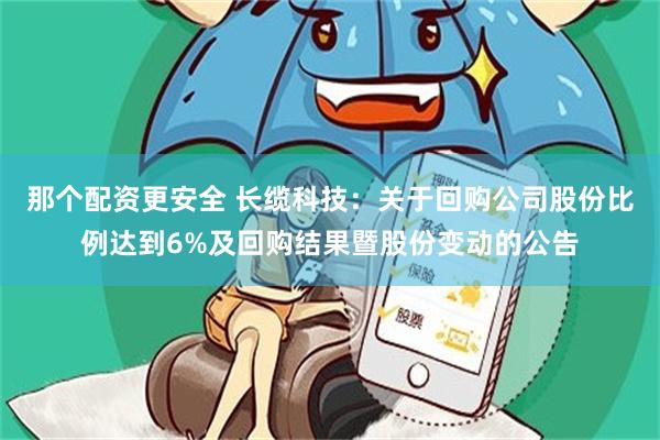 那个配资更安全 长缆科技：关于回购公司股份比例达到6%及回购结果暨股份变动的公告